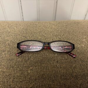 Elegant Black and Red Women's Glasses
